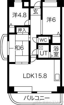 千里オークプライズの物件間取画像